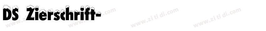 DS Zierschrift字体转换